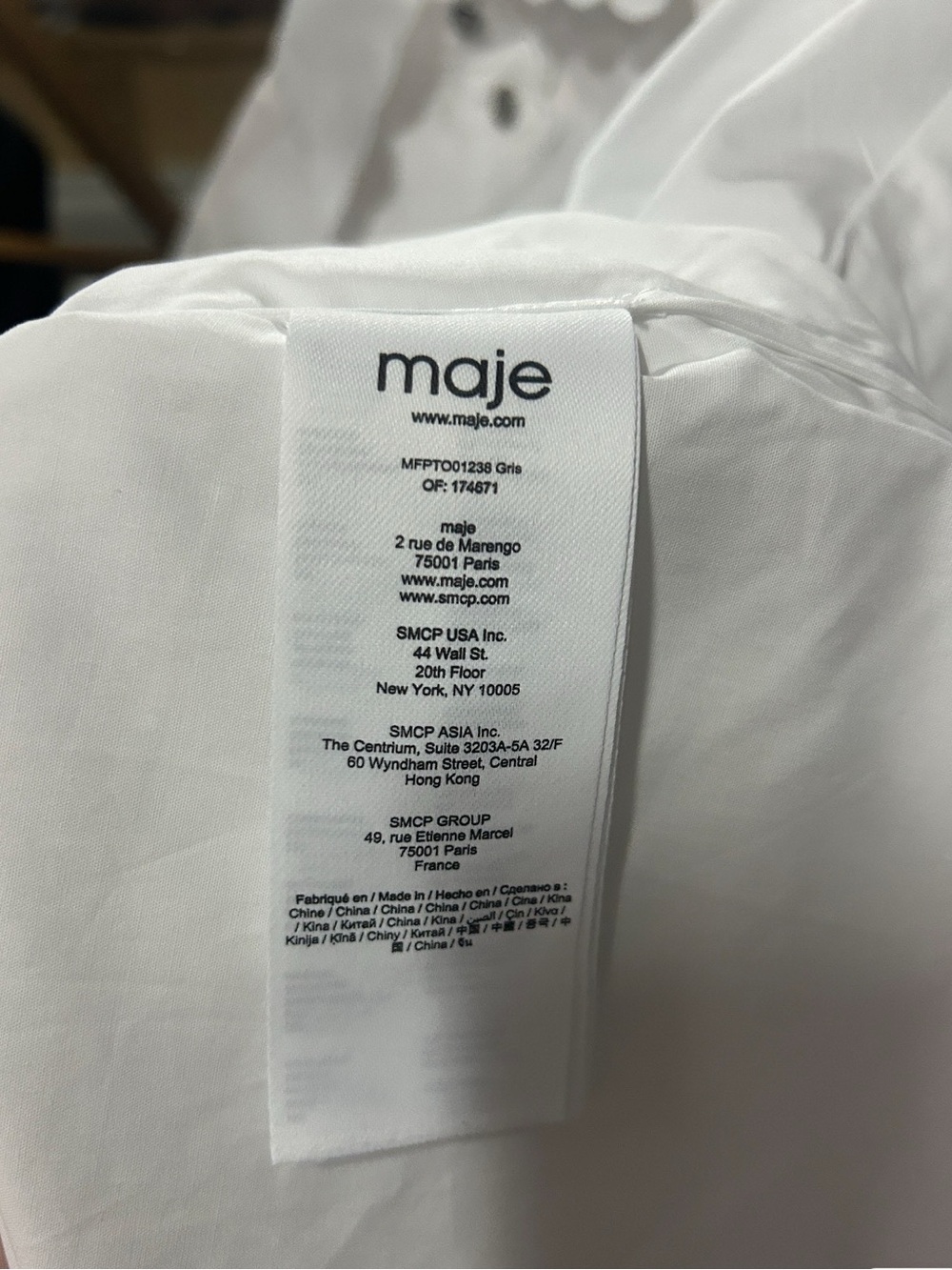 NWOT Maje Shirt - Picture 4 of 6